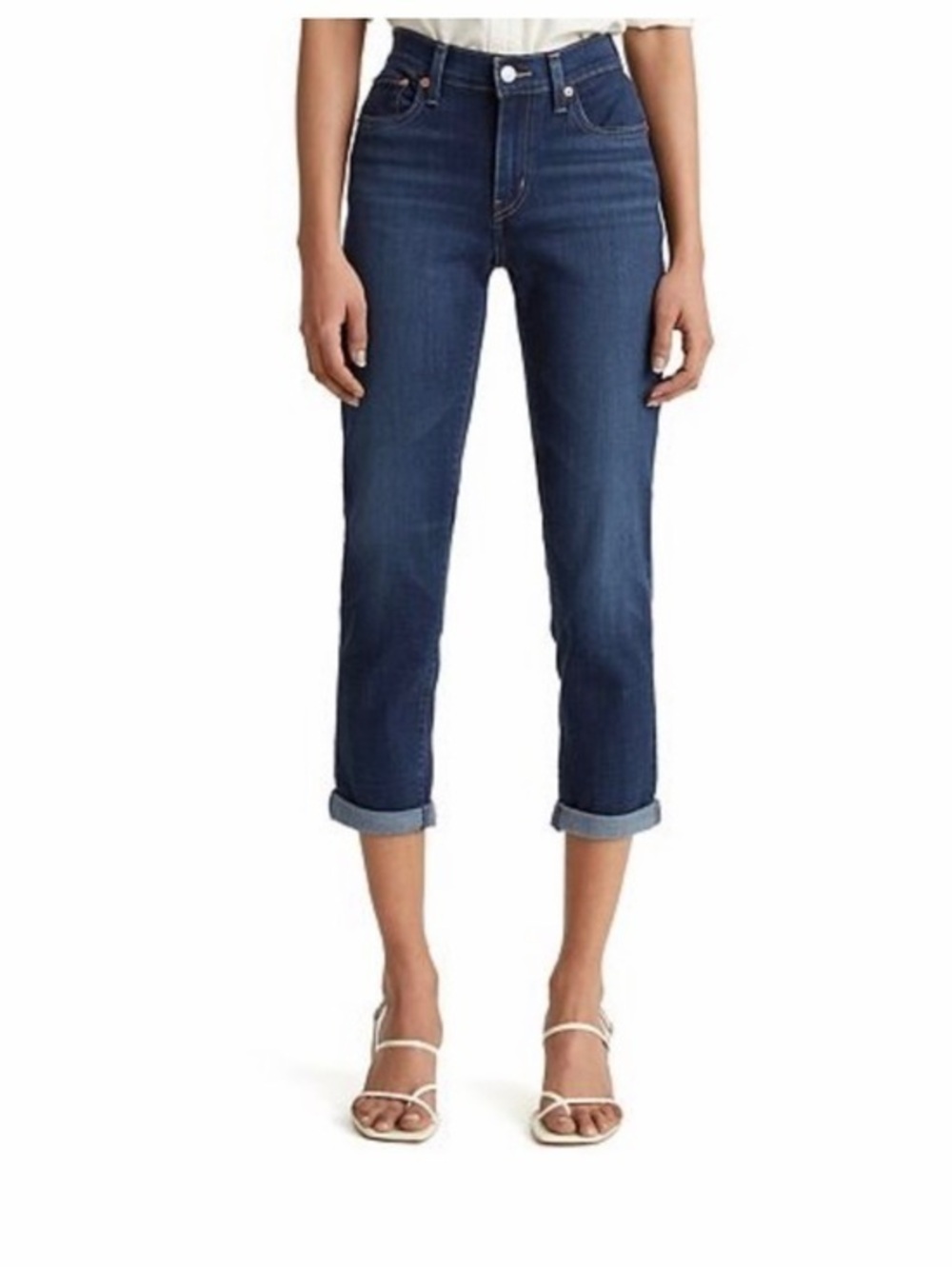 NWT Levi’s Boyfriend Jean Capris Stellar Stretch Mid Rise New Size 18W $65